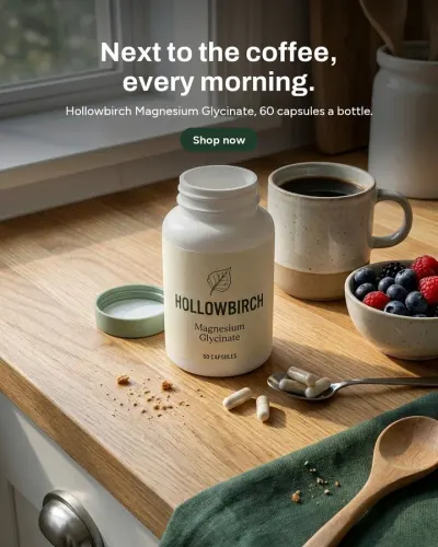 Being used for Hollowbirch: Magnesium Glycinate capsules